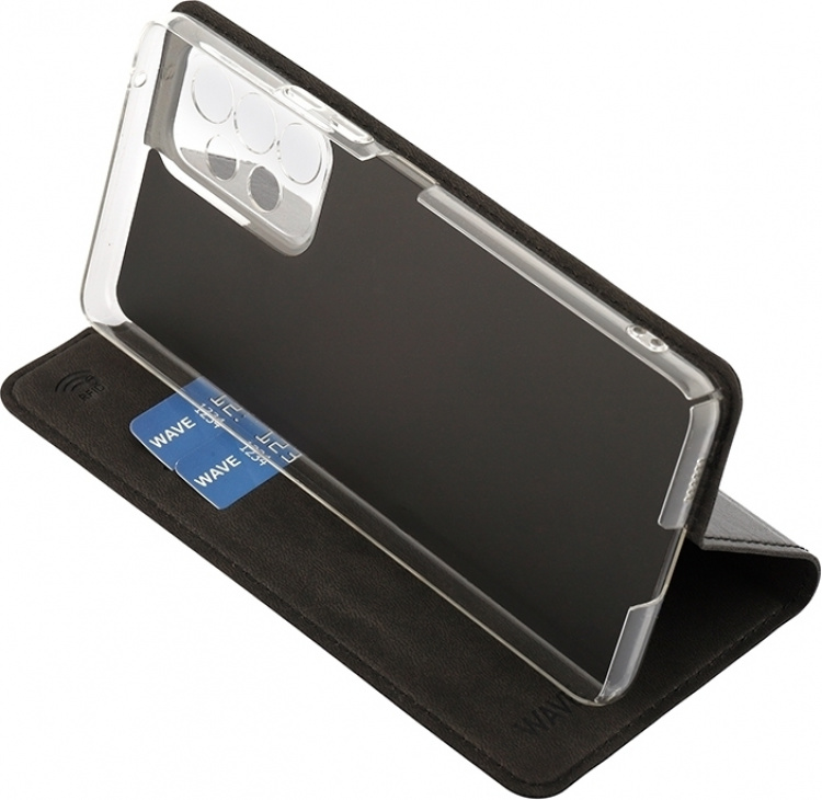 Wave BookCase skyddsfodral, Samsung Galaxy A53 5G, svart