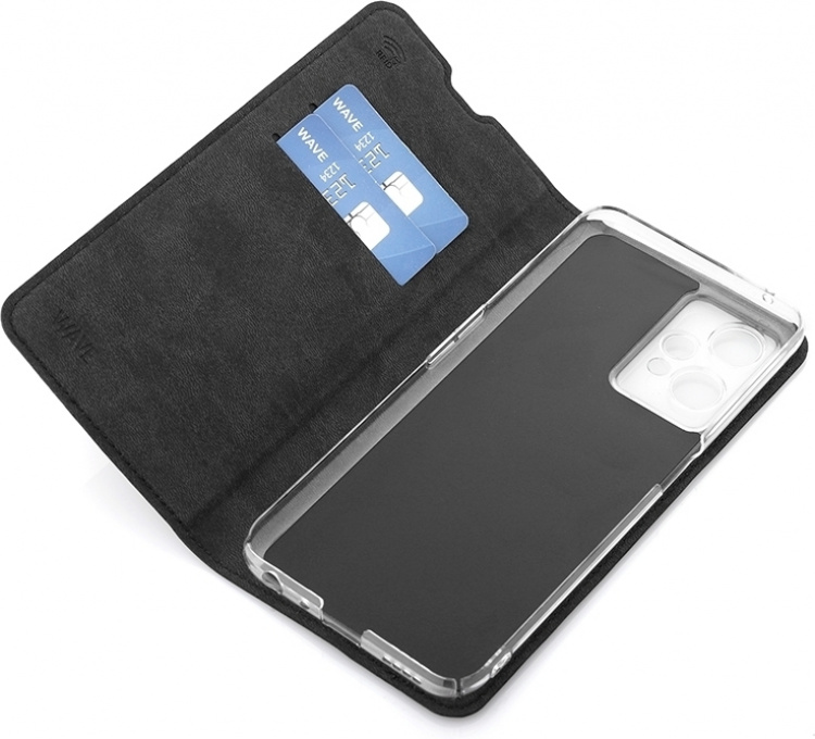 Wave BookCase skyddsfodral, OnePlus Nord CE 2 Lite 5G, svart