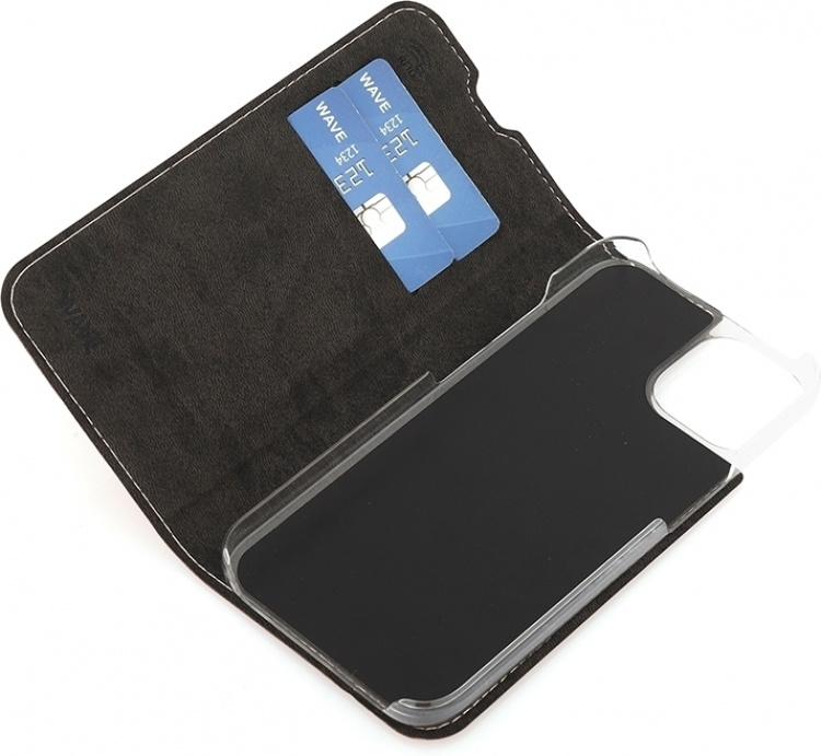 Wave BookCase skyddsfodral, iPhone 14, roséguld