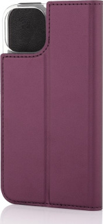 Wave BookCase skyddsfodral, iPhone 14, Smoky Sangria Wave BookCase skyddsfodral, iPhone 14, Smoky Sangria