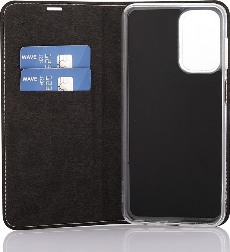 Wave BookCase skyddsfodral, Samsung Galaxy A23 5G, roséguld