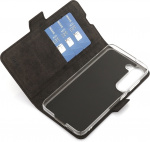 Wave BookCase skyddsfodral, Samsung Galaxy S23, svart Wave BookCase skyddsfodral, Samsung Galaxy S23, svart