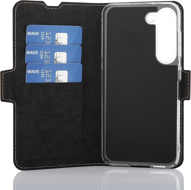 Wave BookCase skyddsfodral, Samsung Galaxy S23, roséguld Wave BookCase skyddsfodral, Samsung Galaxy S23, roséguld