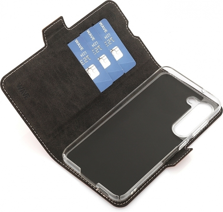 Wave BookCase skyddsfodral, Samsung Galaxy S23, roséguld Wave BookCase skyddsfodral, Samsung Galaxy S23, roséguld