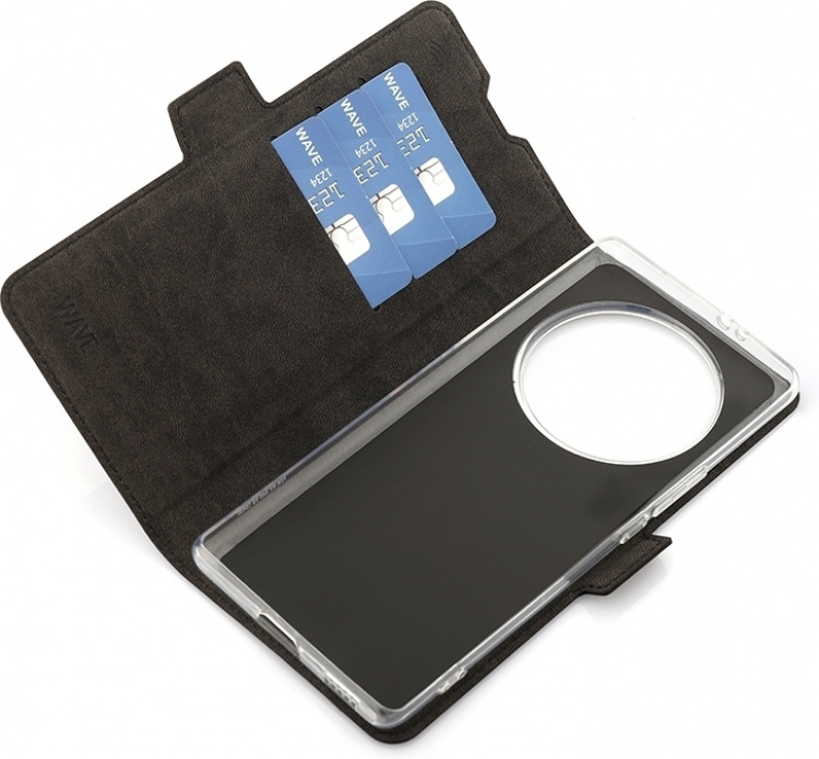 Wave BookCase skyddsfodral, Honor Magic5 Lite, svart Wave BookCase skyddsfodral, Honor Magic5 Lite, svart