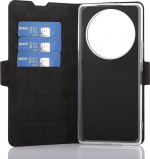 Wave BookCase skyddsfodral, Honor Magic5 Lite, Smoky Sangria Wave BookCase skyddsfodral, Honor Magic5 Lite, Smoky Sangria