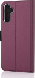 Wave BookCase skyddsfodral, Samsung Galaxy A14, Smoky Sangria