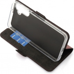 Wave BookCase skyddsfodral, Samsung Galaxy A14, Smoky Sangria