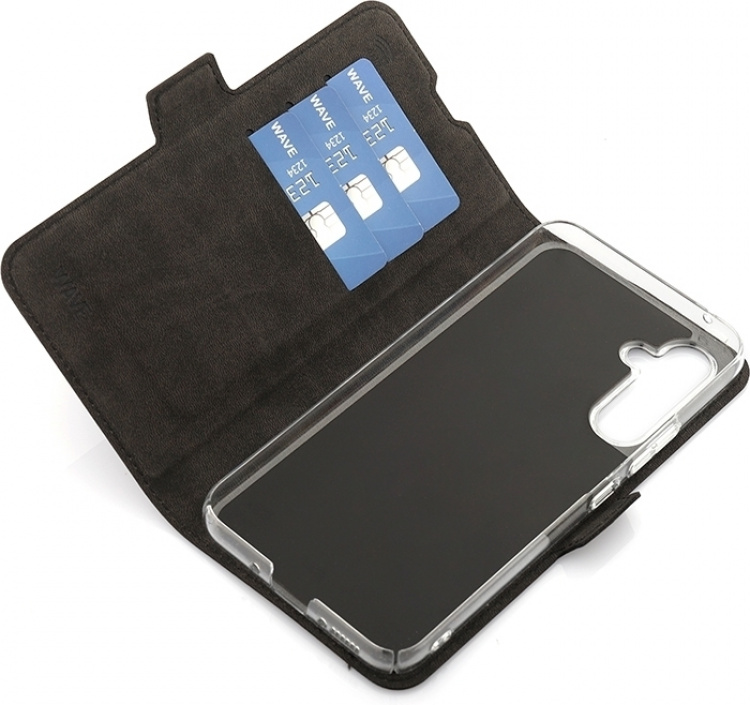 Wave BookCase skyddsfodral, Samsung Galaxy A54 5G, svart