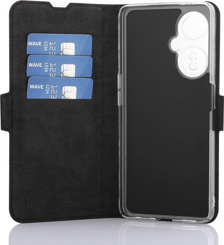 Wave BookCase skyddsfodral, OnePlus Nord CE 3 Lite 5G, svart
