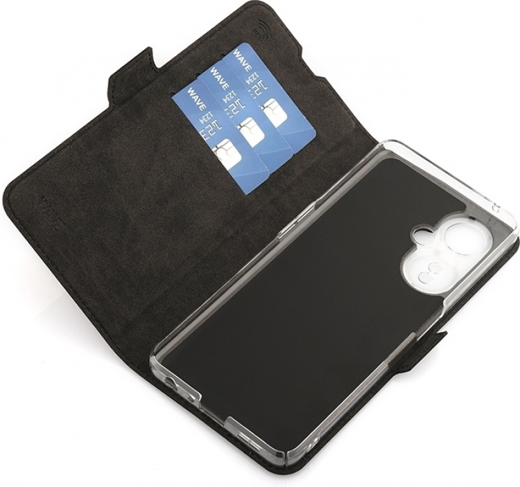 Wave BookCase skyddsfodral, OnePlus Nord CE 3 Lite 5G, svart