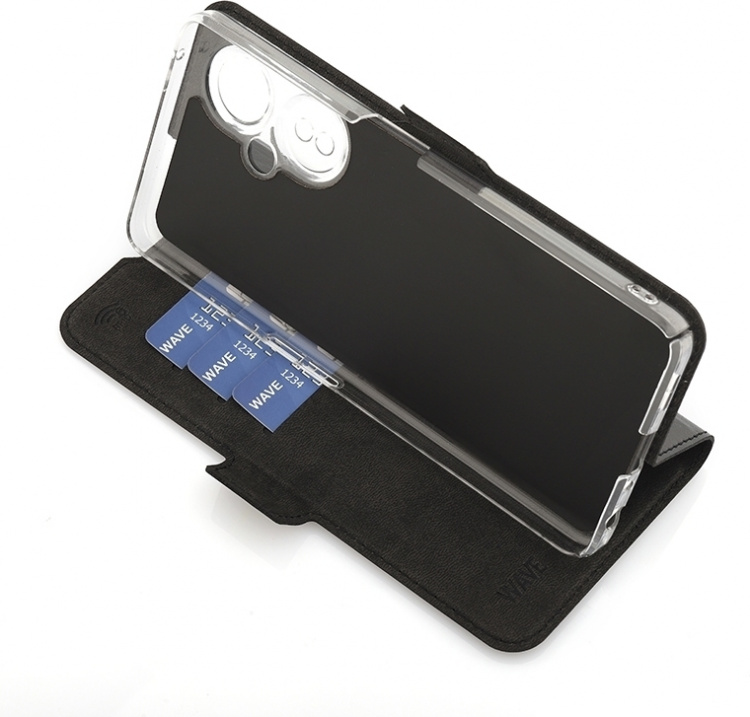 Wave BookCase skyddsfodral, OnePlus Nord CE 3 Lite 5G, svart