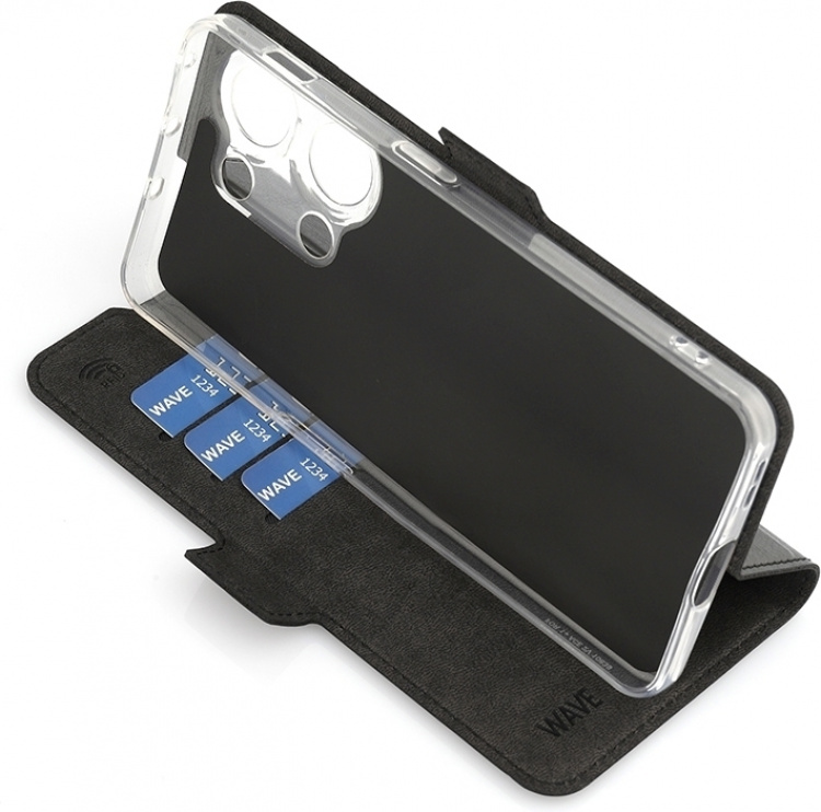 Wave BookCase skyddsfodral, OnePlus Nord 3 5G, svart