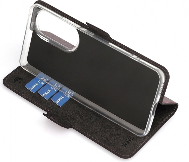 Wave BookCase skyddsfodral, Honor 90, Rökig Sangria Wave BookCase skyddsfodral, Honor 90, Rökig Sangria