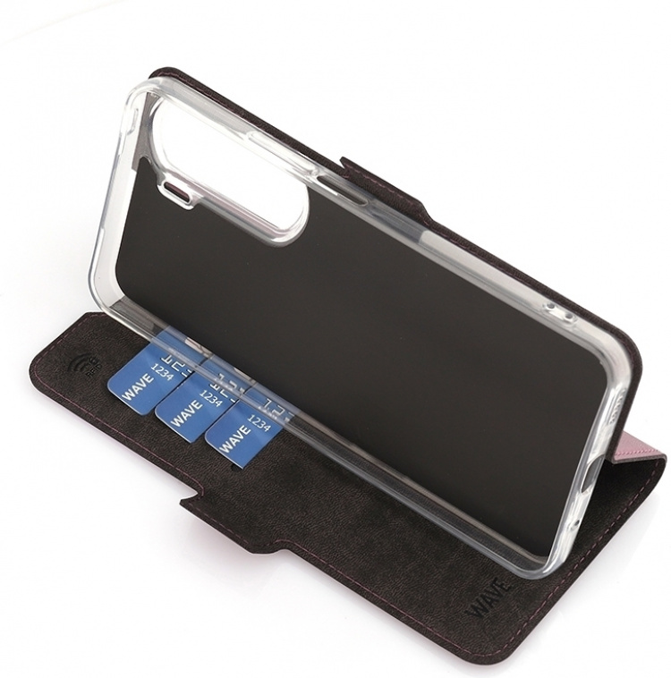 Wave BookCase skyddsfodral, Honor 90 Lite, Smoky Sangria Wave BookCase skyddsfodral, Honor 90 Lite, Smoky Sangria