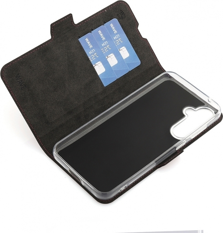 Wave BookCase skyddsfodral, Samsung Galaxy S23 FE 5G, Smoky Sangria Wave BookCase skyddsfodral, Samsung Galaxy S23 FE 5G, Smoky Sangria