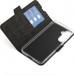 Wave BookCase skyddsfodral, Samsung Galaxy S23 FE 5G, svart Wave BookCase skyddsfodral, Samsung Galaxy S23 FE 5G, svart