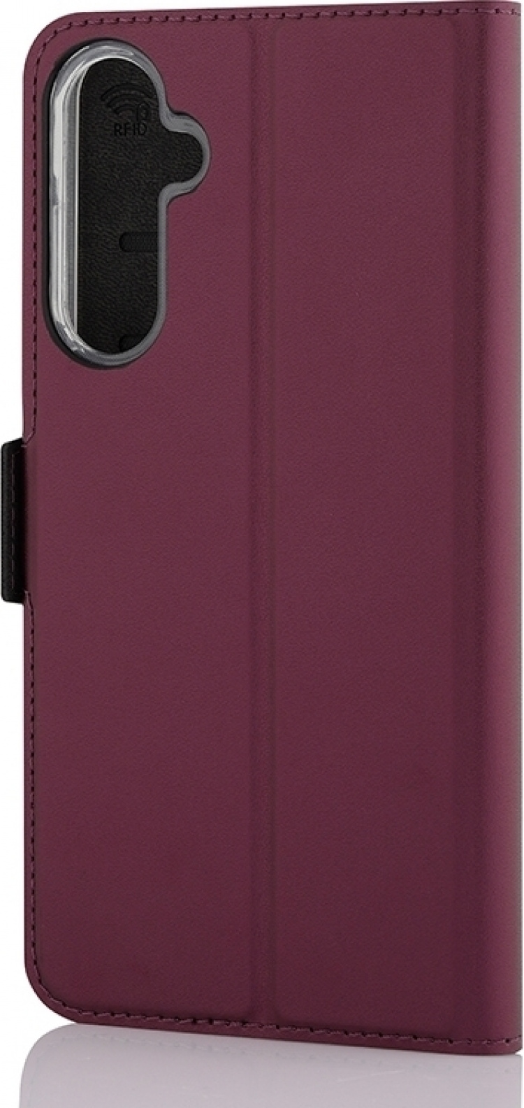 Wave BookCase, Samsung Galaxy A25 5G, Rökig Sangria