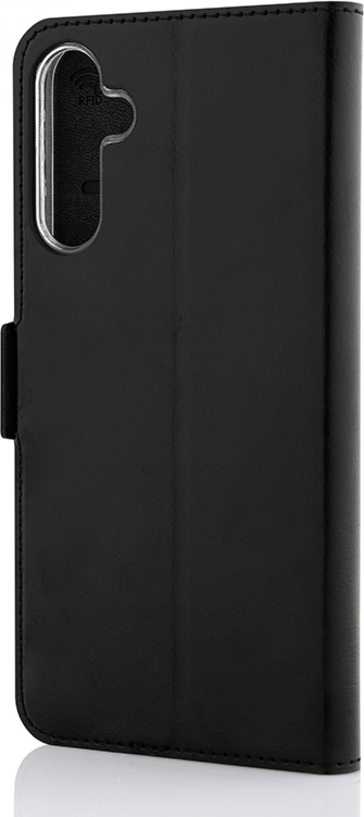 Wave BookCase skyddsfodral, Samsung Galaxy A15, svart