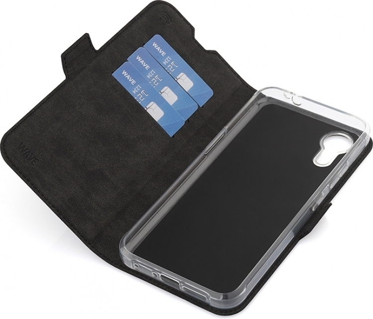 Wave BookCase, Samsung Galaxy XCover7, svart