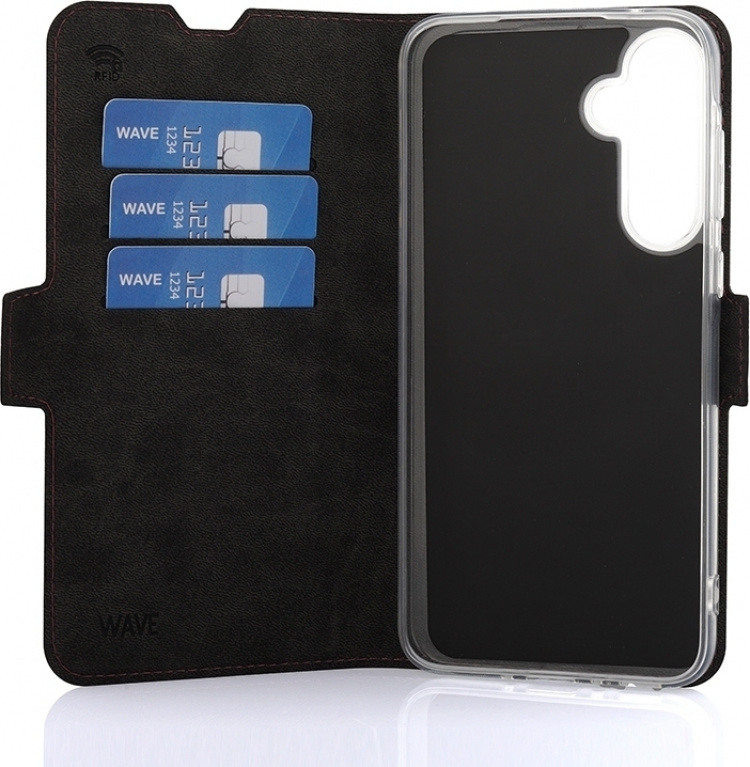 Wave BookCase-fodral, Samsung Galaxy A35 5G, Smoky Sangria