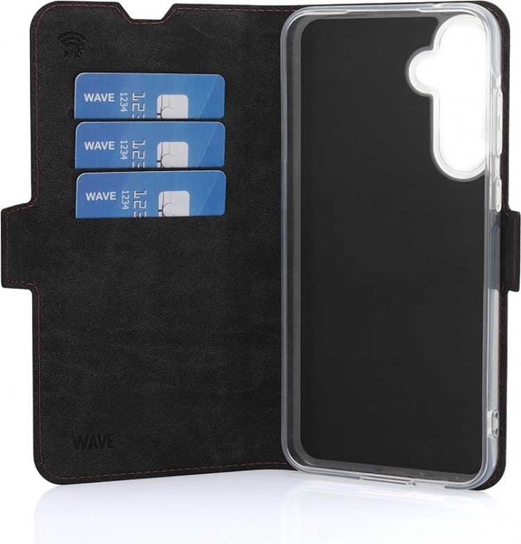 Wave BookCase-fodral, Samsung Galaxy A55 5G, Smoky Sangria