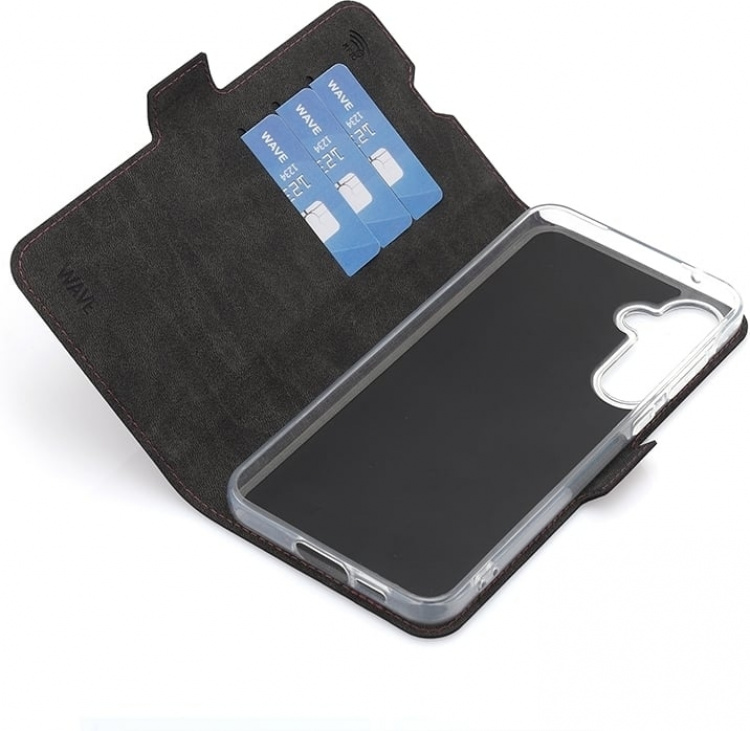 Wave BookCase-fodral, Samsung Galaxy A55 5G, Smoky Sangria