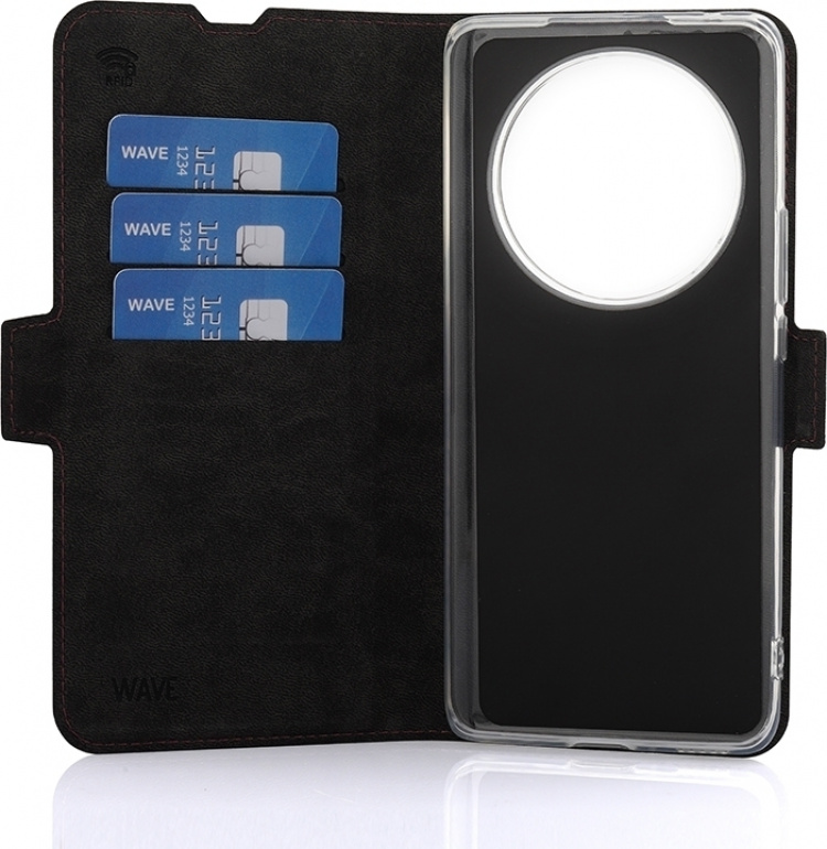 Wave BookCase skyddsfodral, Honor Magic6 Lite, Smoky Sangria