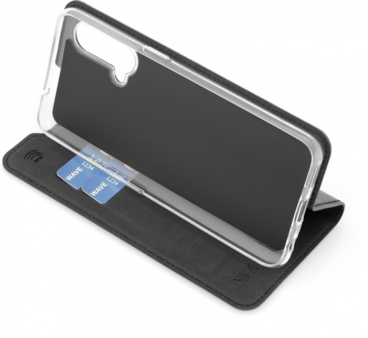 Wave BookCase skyddsfodral, OnePlus Nord CE 5G, svart Wave BookCase skyddsfodral, OnePlus Nord CE 5G, svart