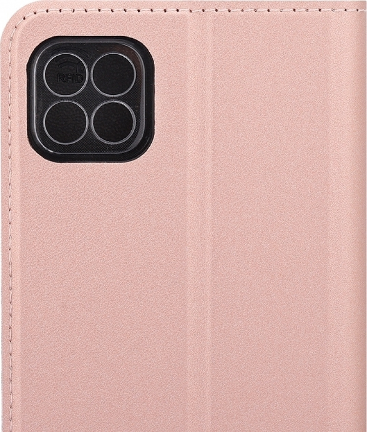 Wave BookCase skyddsfodral, Samsung Galaxy A22 5G, roséguld