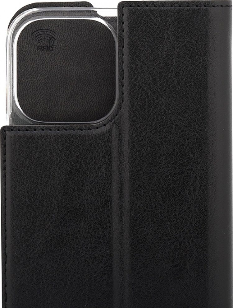 Wave BookCase skyddsfodral, iPhone 13 Pro Max, svart