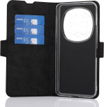 Wave BookCase skyddsfodral, Honor Magic6 Pro 5G, svart Wave BookCase skyddsfodral, Honor Magic6 Pro 5G, svart