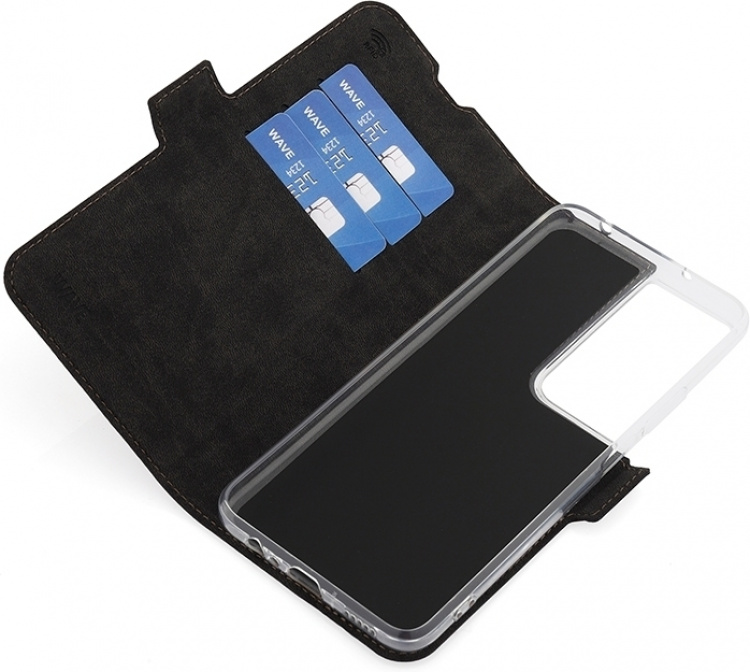 Wave BookCase skyddsfodral, Honor X7b, taupe Wave BookCase skyddsfodral, Honor X7b, taupe