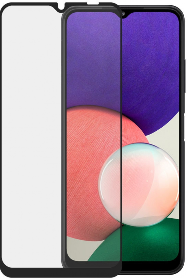 SAFE by PanzerGlass pansarglas, Samsung Galaxy A22 5G, svart ram