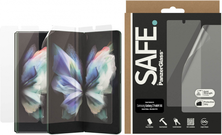 SAFE by PanzerGlass skyddsfilm, Samsung Galaxy Z Fold4 5G SAFE by PanzerGlass skyddsfilm, Samsung Galaxy Z Fold4 5G