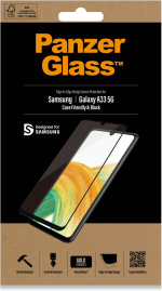 PanzerGlass pansarglas, Samsung Galaxy A33 5G, svart ram PanzerGlass pansarglas, Samsung Galaxy A33 5G, svart ram