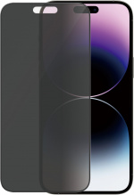 PanzerGlass Ultra Wide Fit Privacy skärmskydd, iPhone 14 Pro Max, svart ram PanzerGlass Ultra Wide Fit Privacy skärmskydd, iPhone 14 Pro Max, svart ram