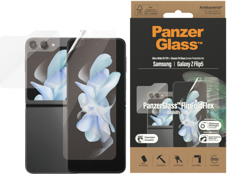 PanzerGlass Skärmskydd skärmskydd, Samsung Galaxy Z Flip5 PanzerGlass Skärmskydd skärmskydd, Samsung Galaxy Z Flip5