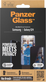 PanzerGlass Privacy Ultra Wide Fit pansarglas, Samsung Galaxy S24 PanzerGlass Privacy Ultra Wide Fit pansarglas, Samsung Galaxy S24