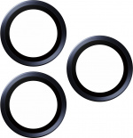 PanzerGlass Hoops kameralinsskydd, iPhone 15 Pro / 15 Pro Max, blå titan