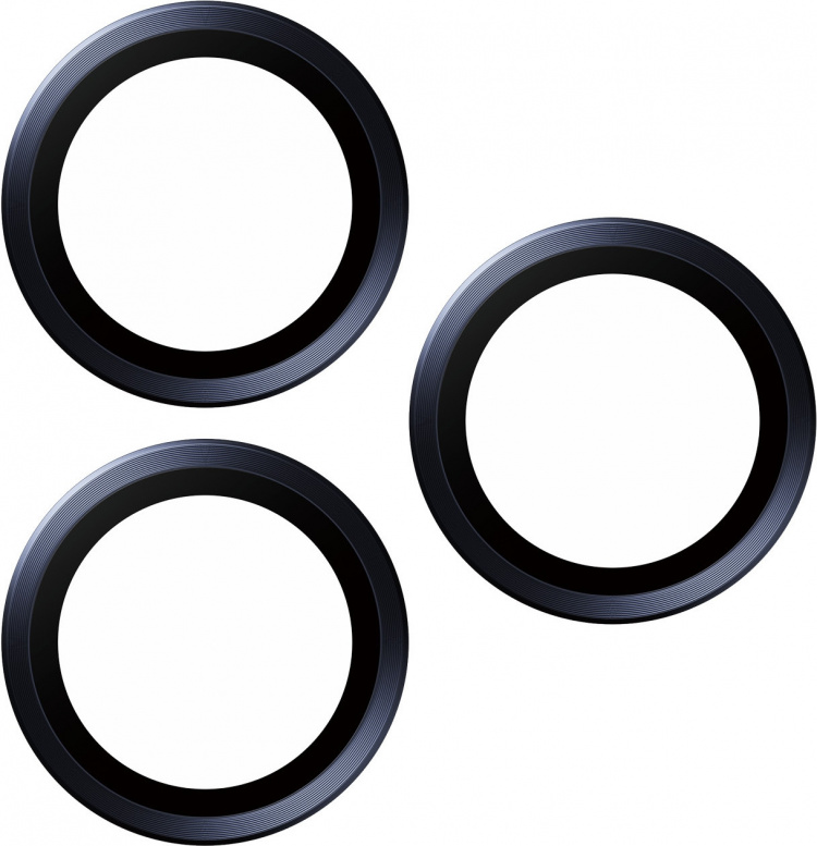 PanzerGlass Hoops kameralinsskydd, iPhone 15 Pro / 15 Pro Max, blå titan
