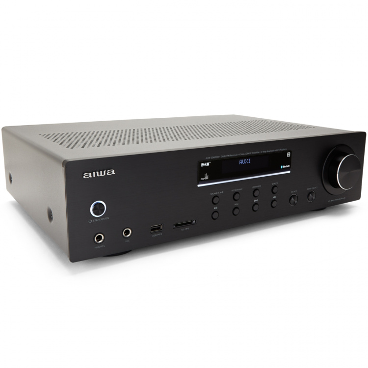 AIWA Stereo-receiver med Bluetooth 2 x 100 Watt RMS @4Ohm