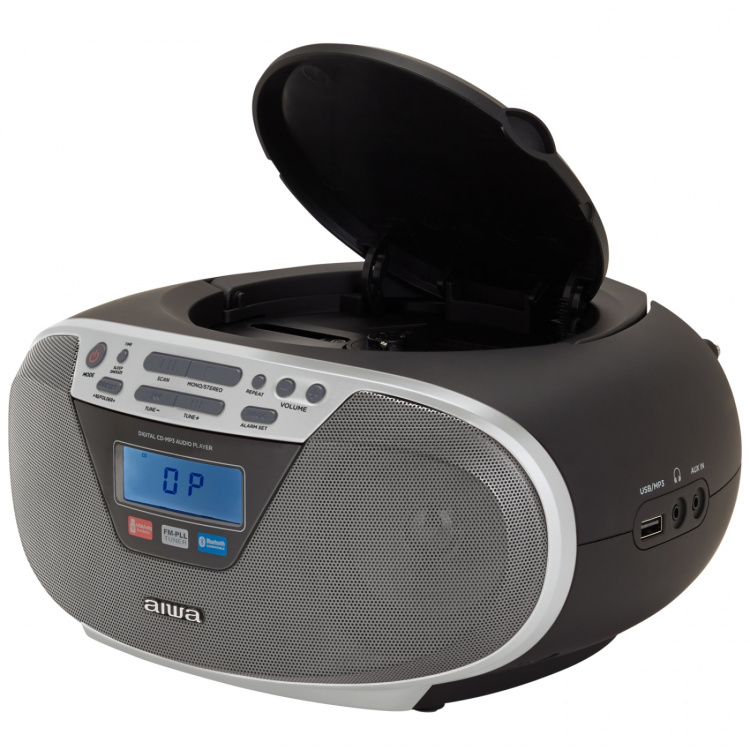 AIWA Radio med CD-spelare och Bluetooth Silver