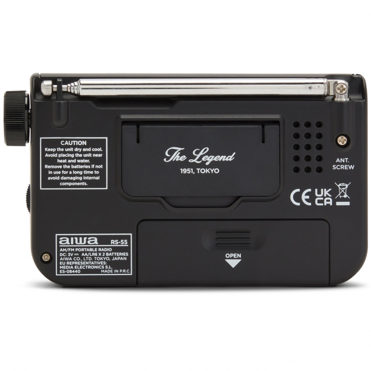 AIWA Pocket radio med FM/AM Svart AIWA Pocket radio med FM/AM Svart