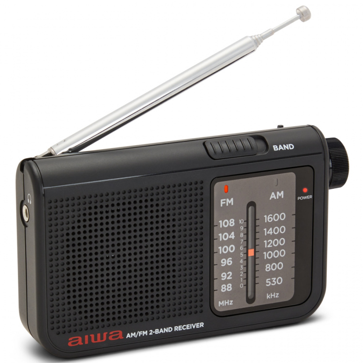 AIWA Pocket radio med FM/AM Svart AIWA Pocket radio med FM/AM Svart