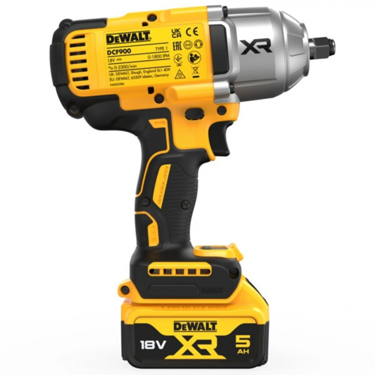 DeWALT 18V XR DCF900P2T-QW 1/2 mutterdragare 2x5Ah