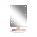 Gillian Jones Hollywoodspegel med Touch, LED-ljus och USB-C - Rosa