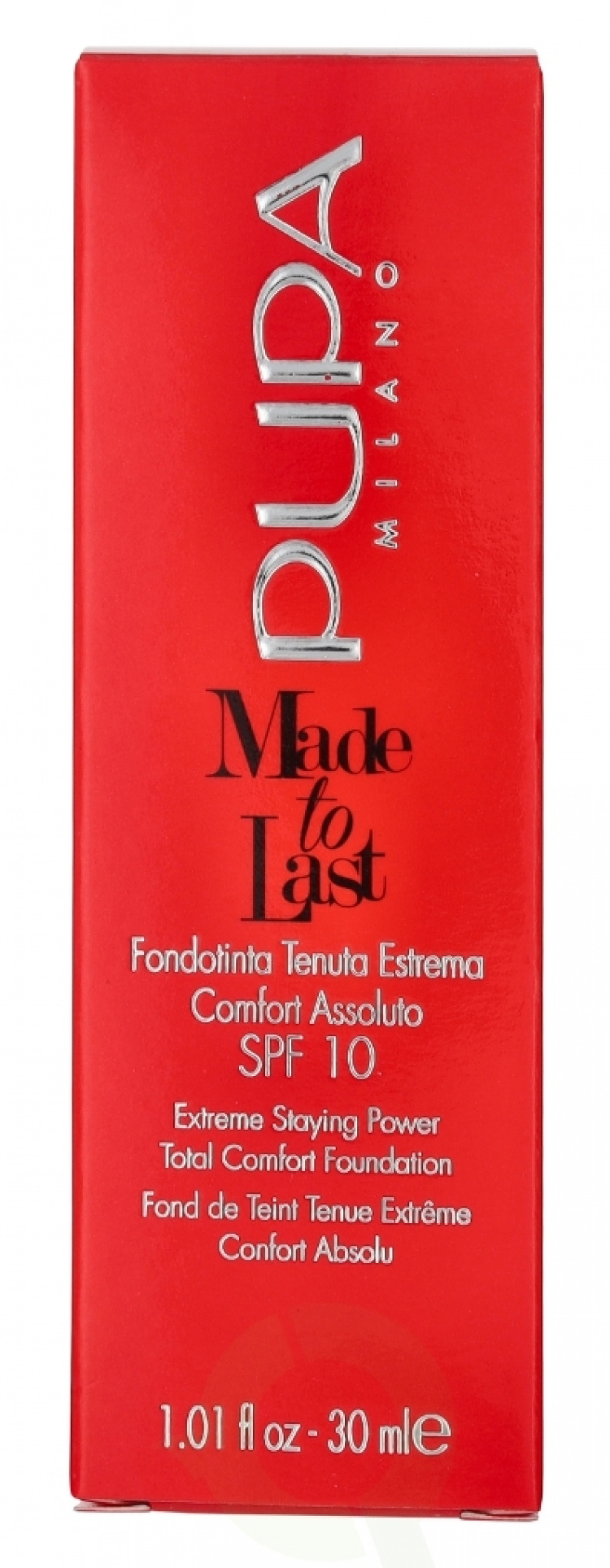 Pupa Milano Pupa Made To Last Total Comfort Foundation SPF10 30 ml #020 Light Beige