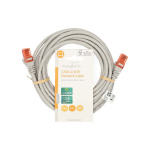 Nedis CAT6 Nätverkskabel | RJ45 hane | RJ45 hane | U/UTP | 5.00 m | Rund | PVC | Grå | Label