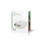 Nedis CATV Förstärkare | Förstärkning: 25 dB | 47 - 694 MHz | Antal utgångar: 2 | Förstärkningskontroll | Vit